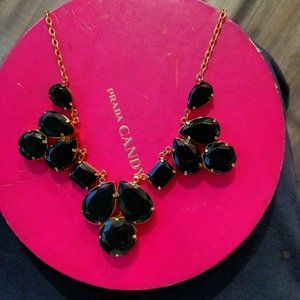 Kate Spade black gem necklace